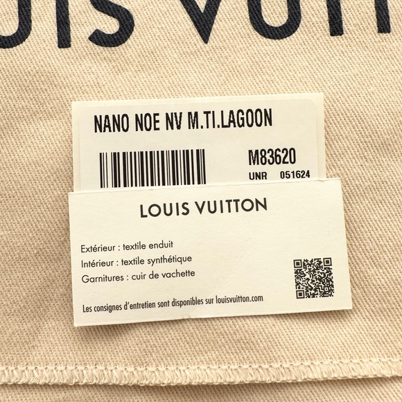 Louis Vuitton Nano Noe By The Pool Watercolor Bucket Bag Lagoon Blue Limited - Picture 11 of 11